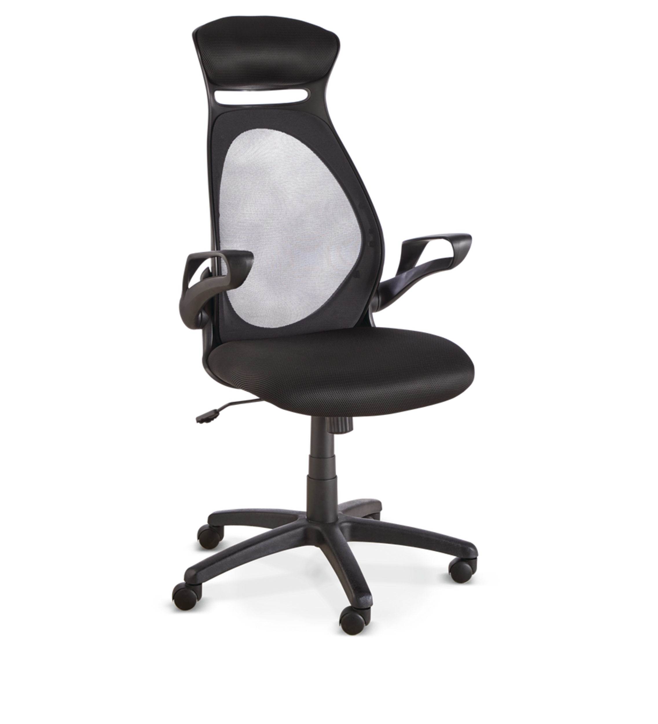 For Living Office Chair with Head Rest Front_Three_Fourths_Angled_Right