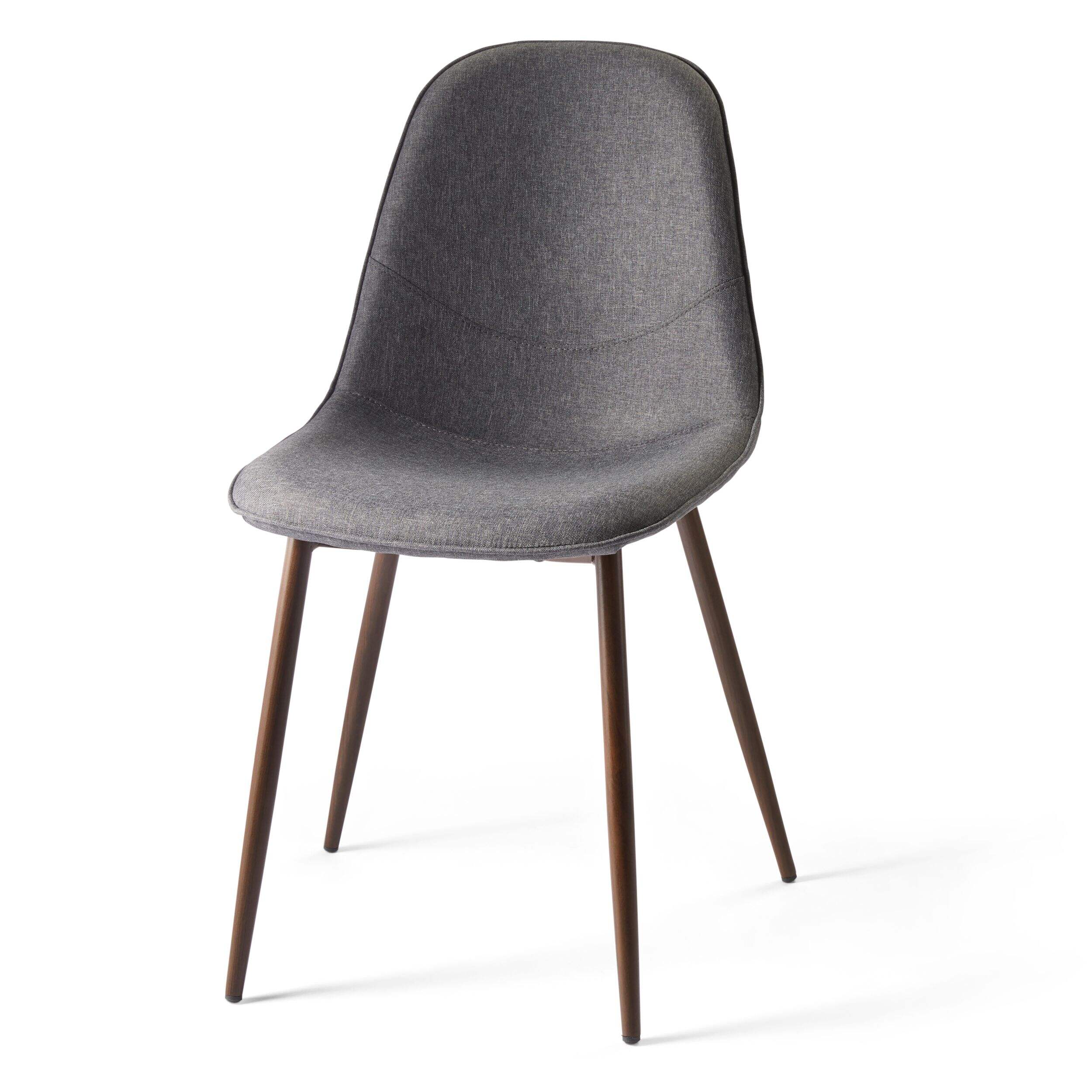 CANVAS Jordan Dining Chair, Grey Front_Three_Fourths_Angled_Left