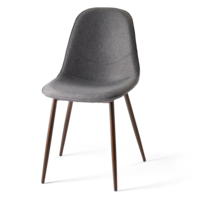 Chaise de salle à manger CANVAS Jordan, gris Front_Three_Fourths_Angled_Left