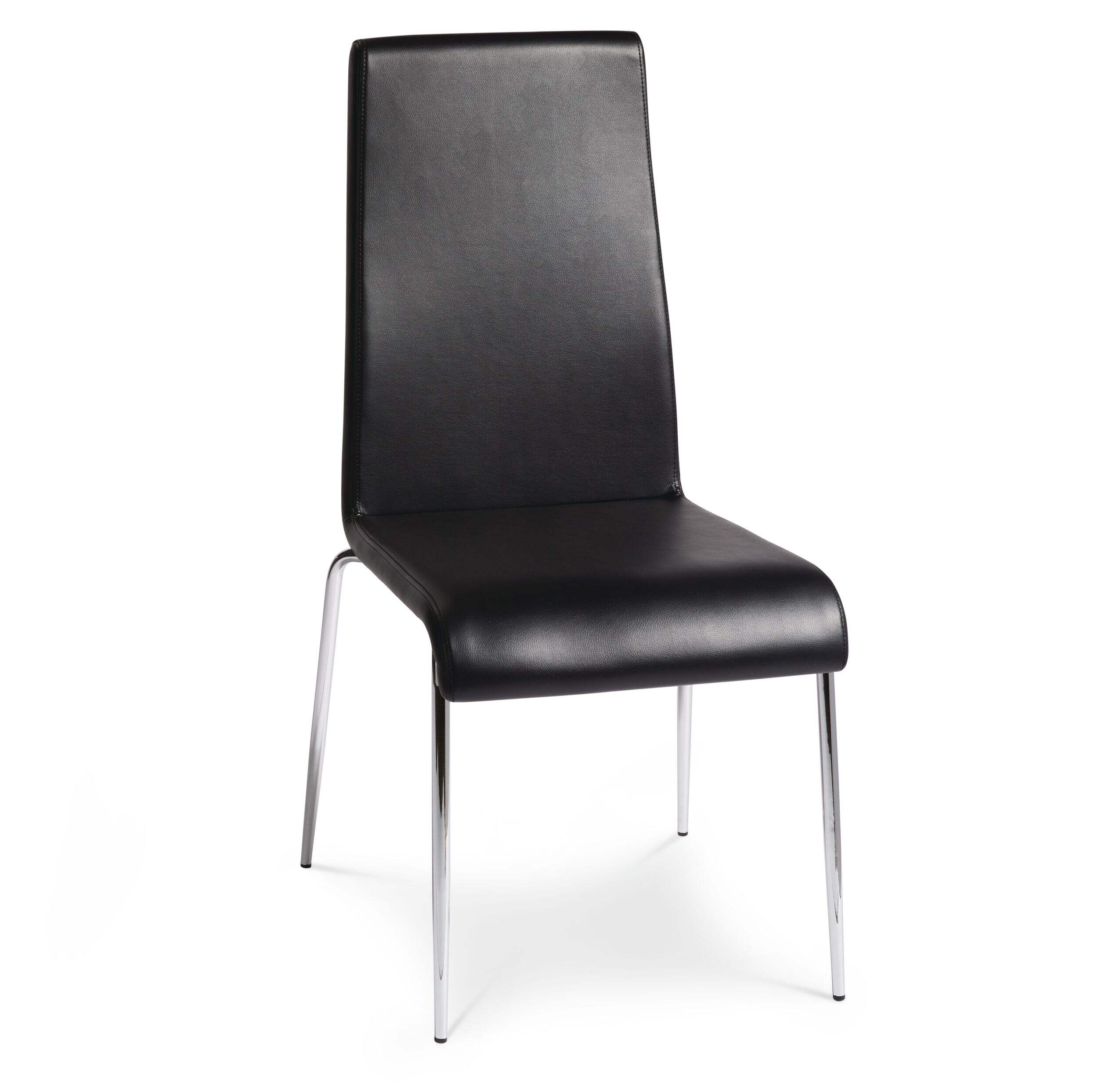CANVAS Minto Dining Chair, Black Front_Three_Fourths_Angled_Right