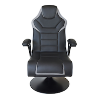 X Rocker Nemesis 2.1 Ergonomic Swivel Gaming Chair With Bluetooth Vibrating Speaker, Black