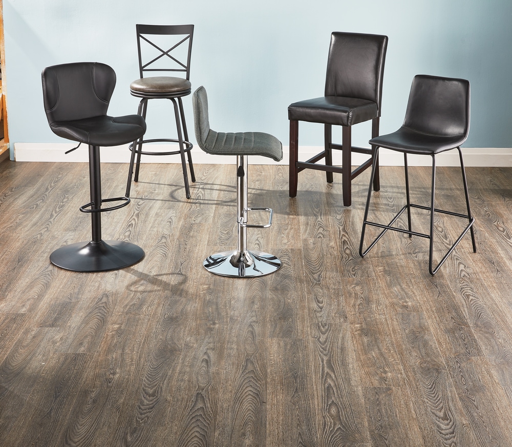 CANVAS Burnaby GasLift Bar Stool, Black Canadian Tire