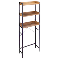 CANVAS Winsloe Bathroom Space Saver, Engineered Wood and Metal Front_Three_Fourths_Angled_Right