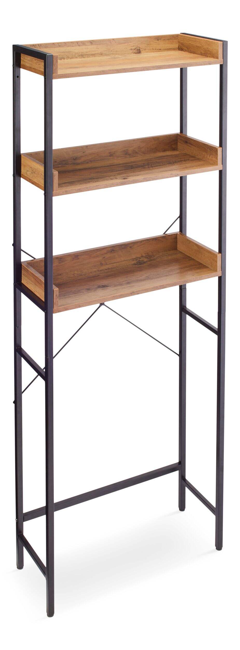 CANVAS Winsloe Bathroom Space Saver, Engineered Wood and Metal Front_Three_Fourths_Angled_Right