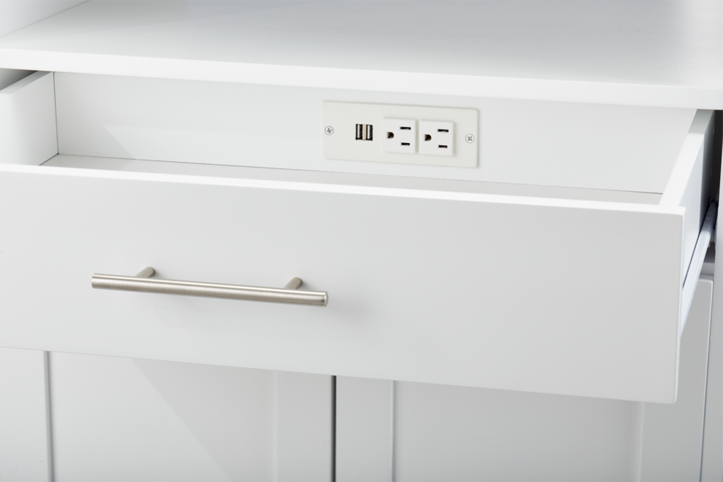 CANVAS Lawson Console Microwave Stand, White Canadian Tire