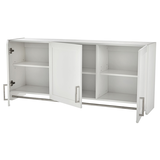 Armoire murale de salle de lavage à 3 portes For Living, blanc Front_Angled_Left