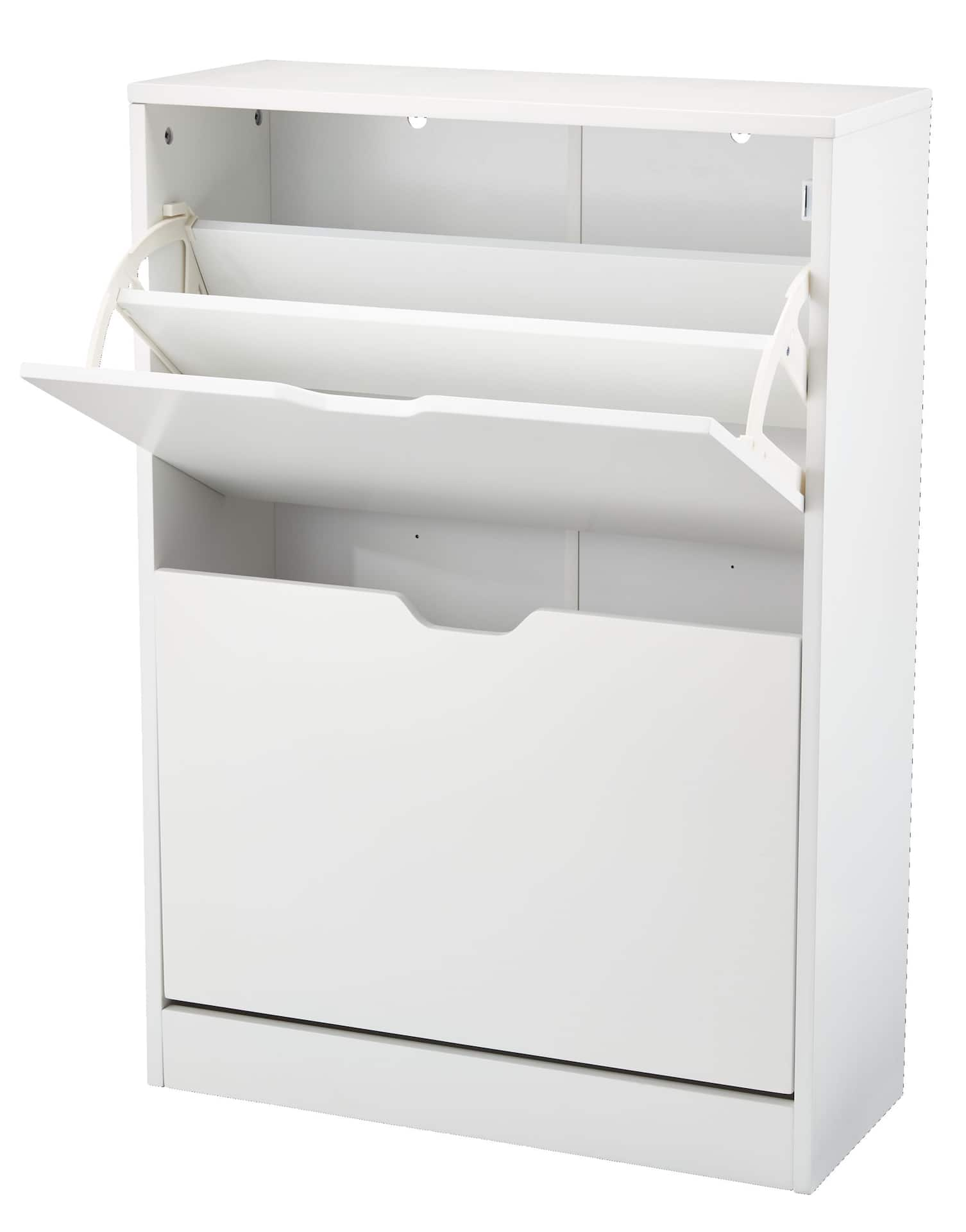 CANVAS Hubbard 2 Tier Shoe Storage Cabinet White