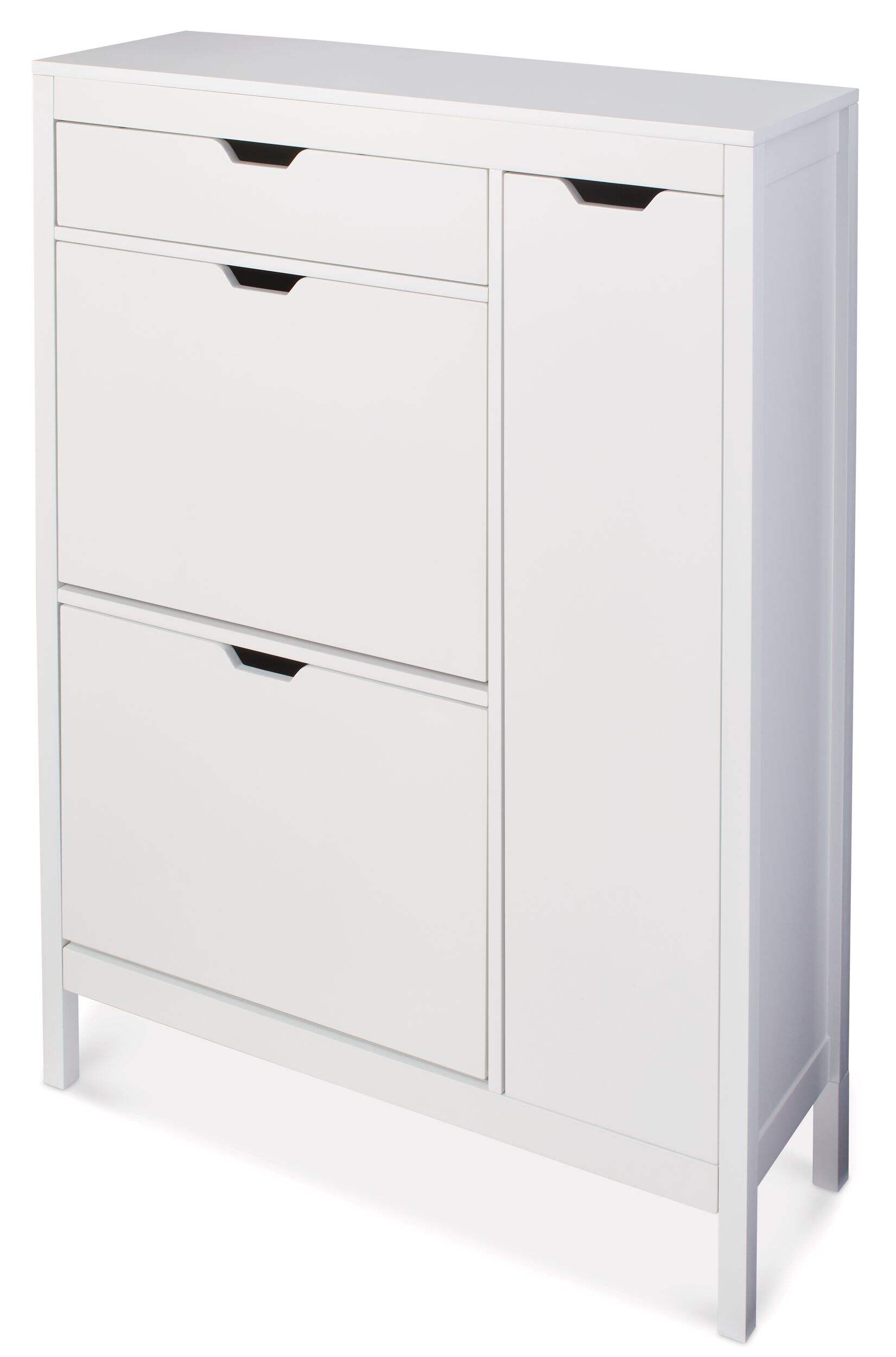 CANVAS Overbrook 3-Tier Shoe Storage Cabinet Front_Three_Fourths_Angled_Left
