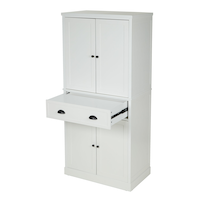 Armoire de rangement pour console CANVAS Wittmore, blanc Front_Three_Fourths_Angled_Left