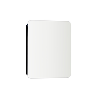 For Living Framed Medicine Cabinet, Black, 20-in x 26-in Front_Angled_Right