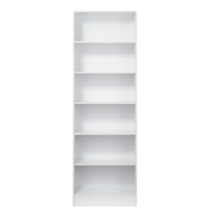 For Living 6-Shelf Bookcase Front_Flat