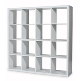 CANVAS Wilmer 16-Cube Organizer, White Front_Angled_Left