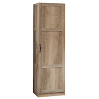 Sauder Narrow Pantry Cabinet Oak Front_Angled_Right