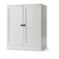Canvas Bellevue Modular Stackable Storage Cabinet Front_Three_Fourths_Angled_Left