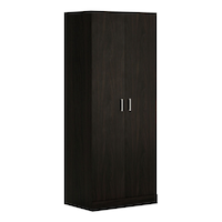 Garde-robe à 2 portes Sauder, espresso Front_Three_Fourths_Angled_Right