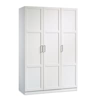 Garde-robe à 3 portes Sauder, style shaker, blanc Front_Three_Fourths_Angled_Right
