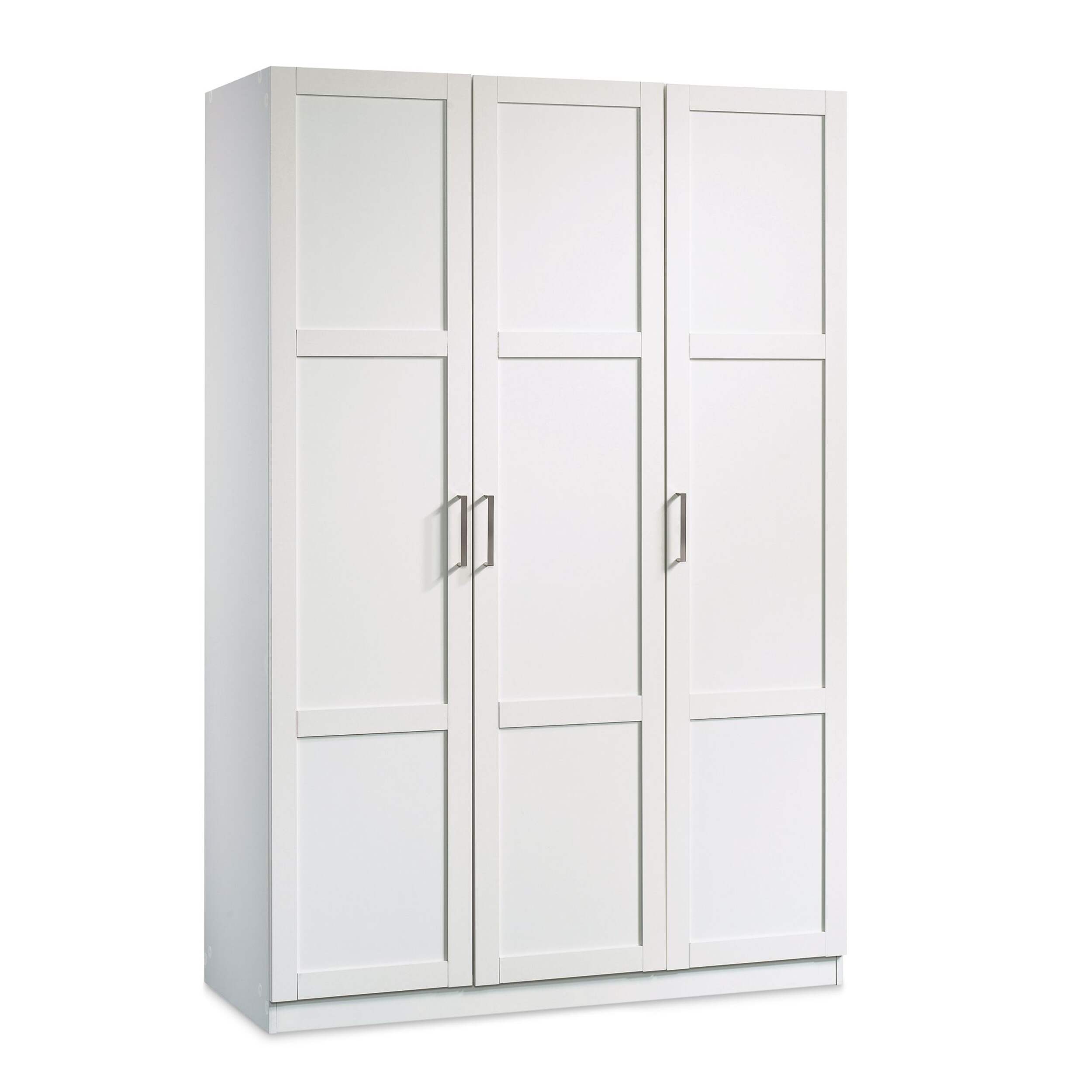 Garde-robe à 3 portes Sauder, style shaker, blanc Front_Three_Fourths_Angled_Right