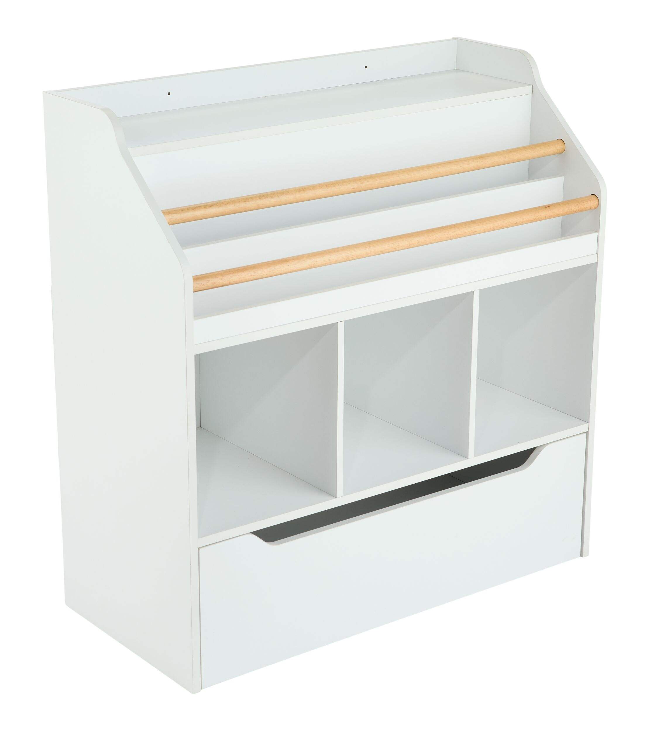 Organisateur de rangement polyvalent For Living, blanc Front_Three_Fourths_Angled_Right