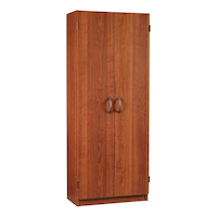 System Build 2-Door Storage Cabinet, American Cherry Front_Angled_Right