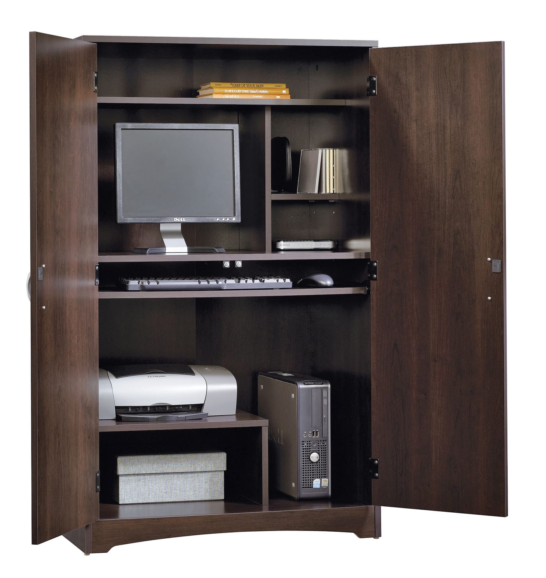 Cherry Computer Armoire | Canadian Tire