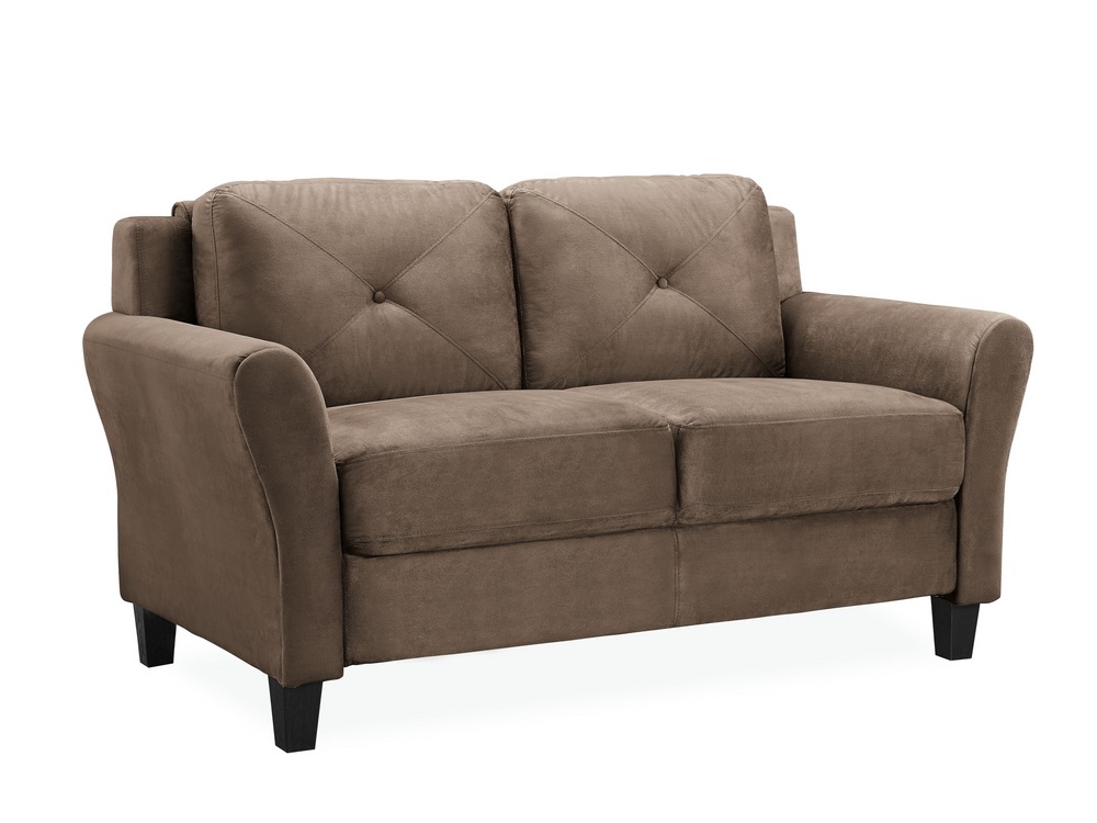 Hartford Rolled Arm Loveseat, Brown Canadian Tire