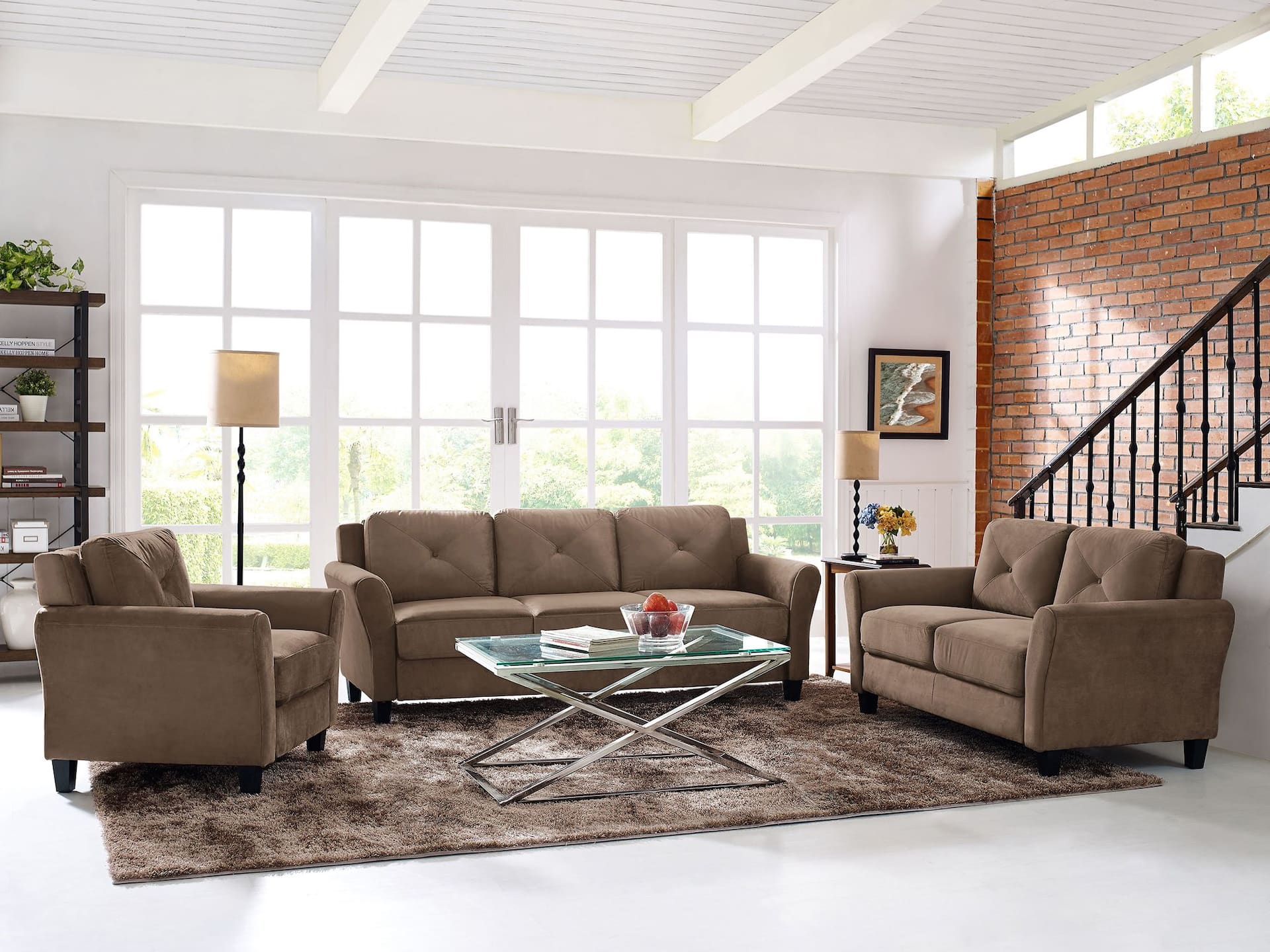 Hartford with deals curved arm sofa