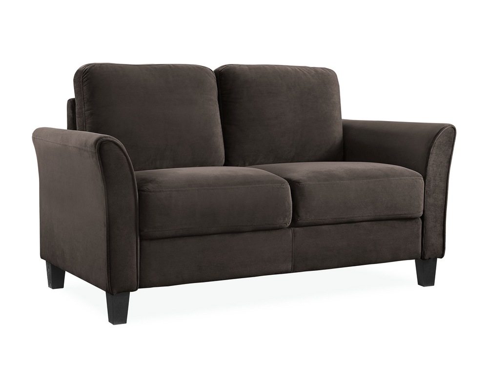 Westin Curved Arm Loveseat, Coffee Canadian Tire
