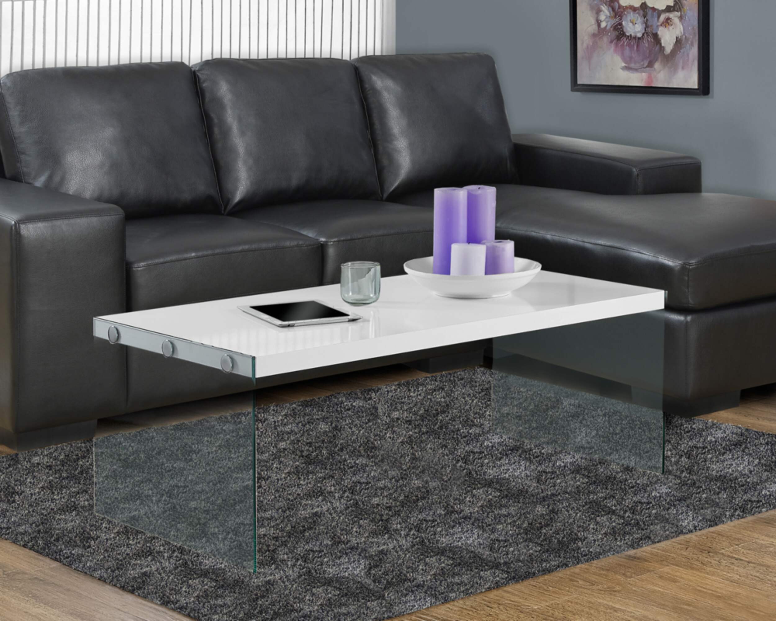 Monarch Rectangular Coffee Table With Glass Legs Canadian Tire