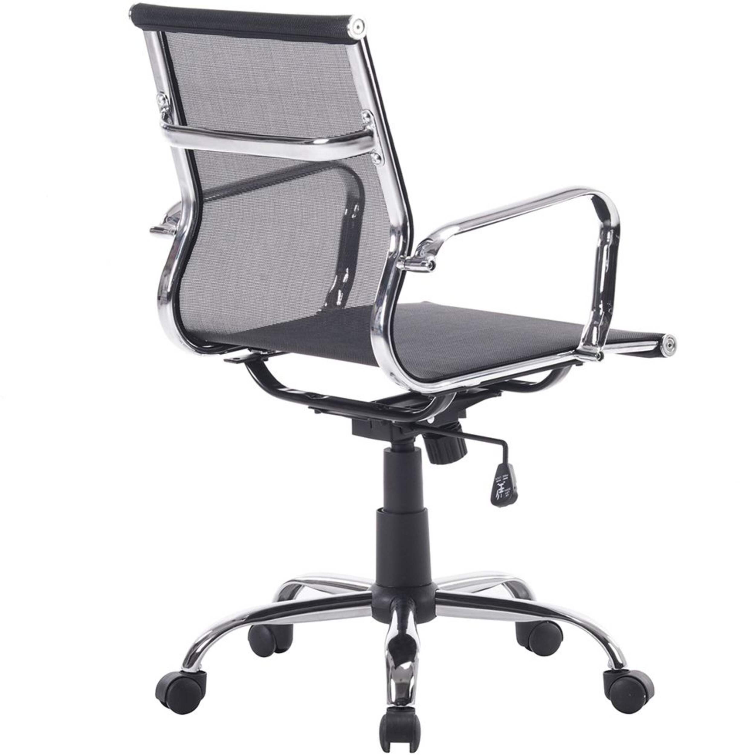 39F Kauri Mesh Height Adjustable Ergonomic Swivel Office/Desk Chair, Black Front_Angled_Right