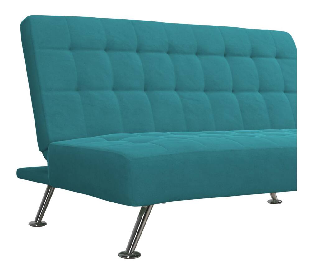 Dorel Kool Kids Mid Century Modern Upholstered Futon Convertible   Dorel Kool Kids Sofa Futon Teal E77f11c0 Cae3 49be A0b7 006d891d48e8 