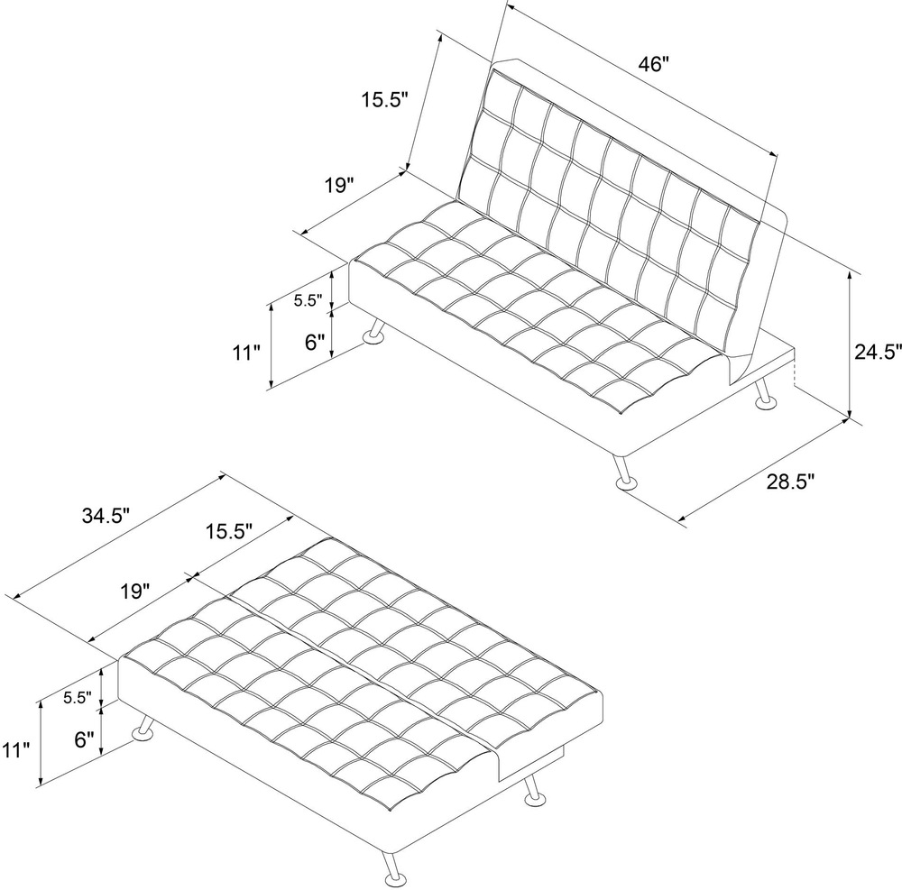 Futon canapé pour enfants Dorel Kool Kids, bourgogne Canadian Tire
