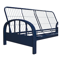Dorel Comfort Futon Frame, Blue Front_Angled_Right