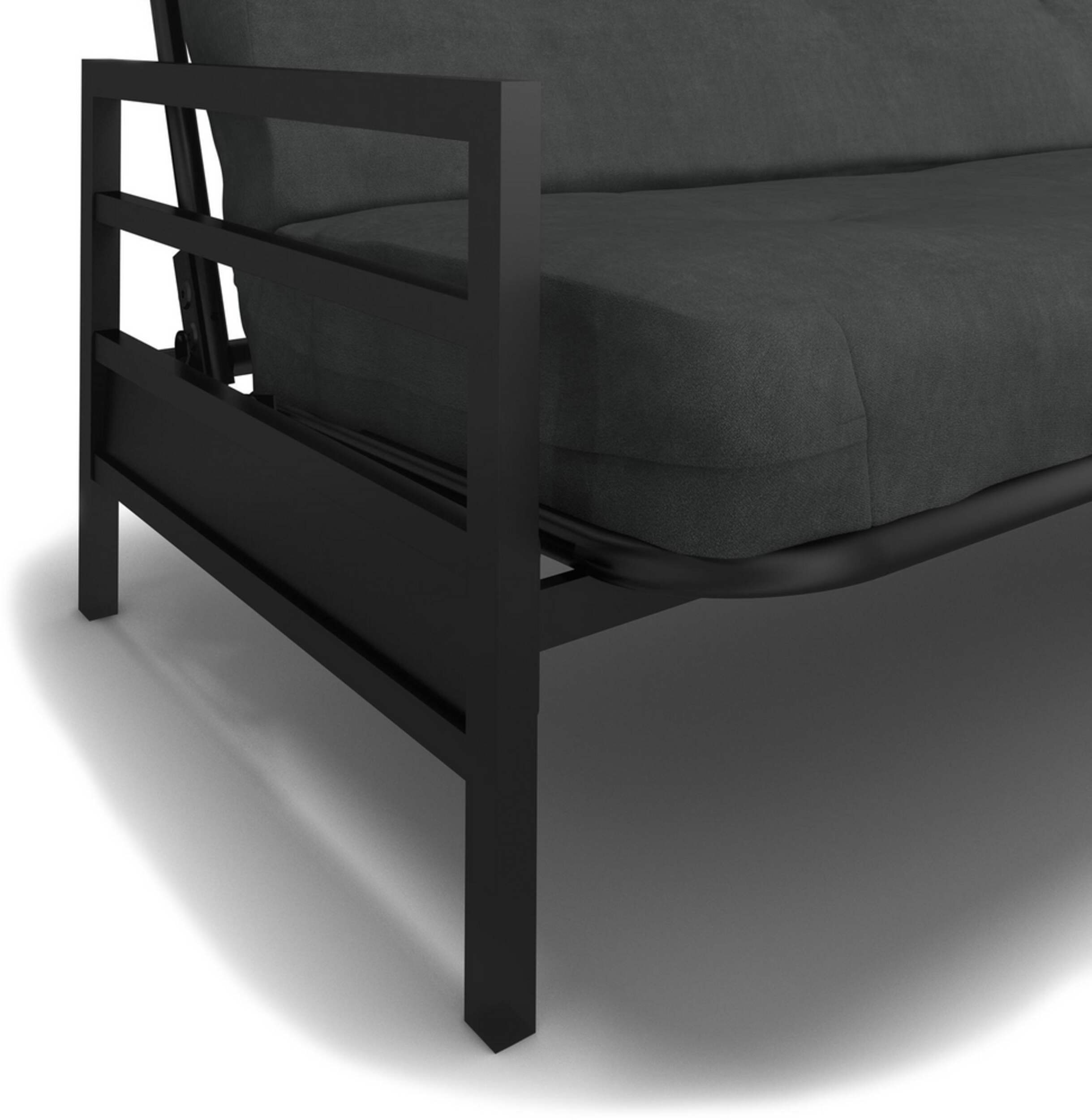 Dorel Comfort Futon/Convertible Sleeper Sofa Bed With Upholstered Foam