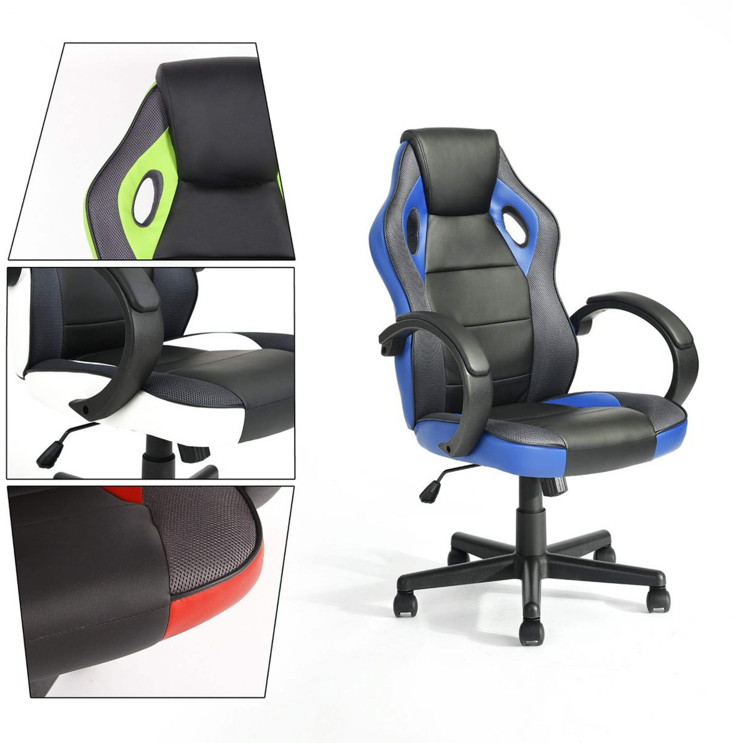 39F Tunney Gaming Chair, Blue Canadian Tire