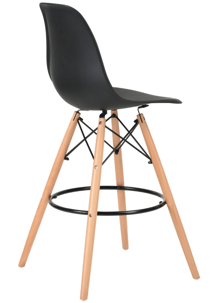 39F Rico High Back Armless Counter/Bar Stool With Moulded Plastic Seat