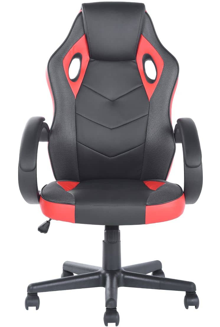 39F Linton High Back Gaming Chair Red Black Canadian Tire