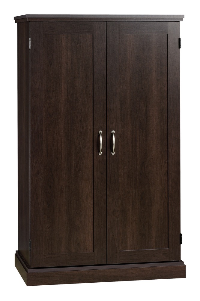 Sauder 2Door Computer Desk Storage With Workstation & Laptop