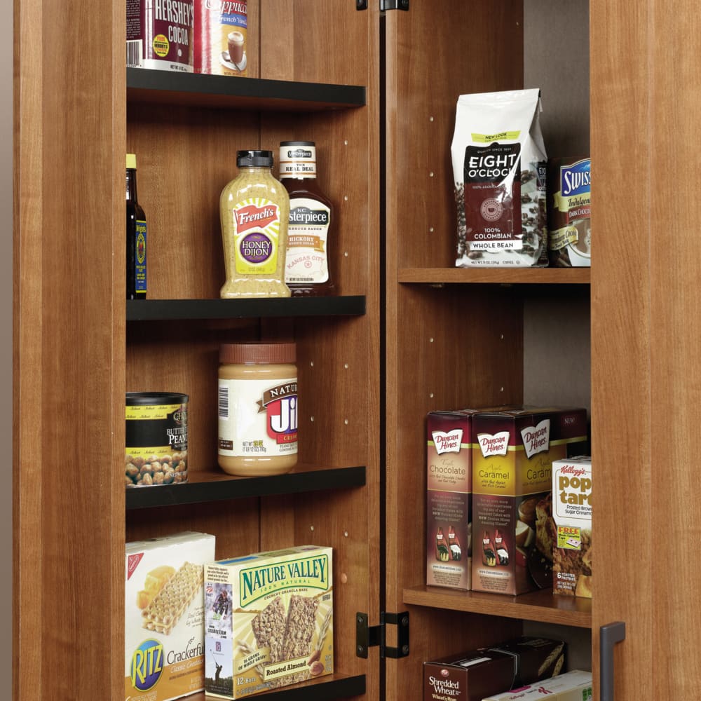 Sauder Homeplus 2-Door Storage Cabinet/Pantry With Adjustable Shelves