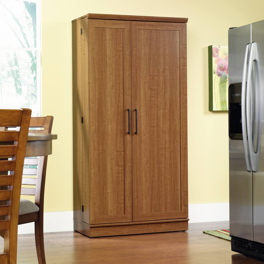 Sauder Homeplus 2 Door Storage Cabinet Pantry With Adjustable Shelves   Sauder Homeplus Storage Large Cabinet In Sienna Oak Ccb241d3 F956 4ee8 9241 28f9ab604147 