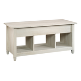 Sauder Edge Water Lift Top Storage Coffee Table, Chalk Chestnut Finish Front_Angled_Right