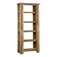Sauder Boone Mountain Bookcase, Craftsman Oak Front_Angled_Right