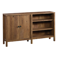 Sauder New Grange 2-Door TV Stand & Media Storage Console Cabinet, Vintage Oak Finish Front_Angled_Right