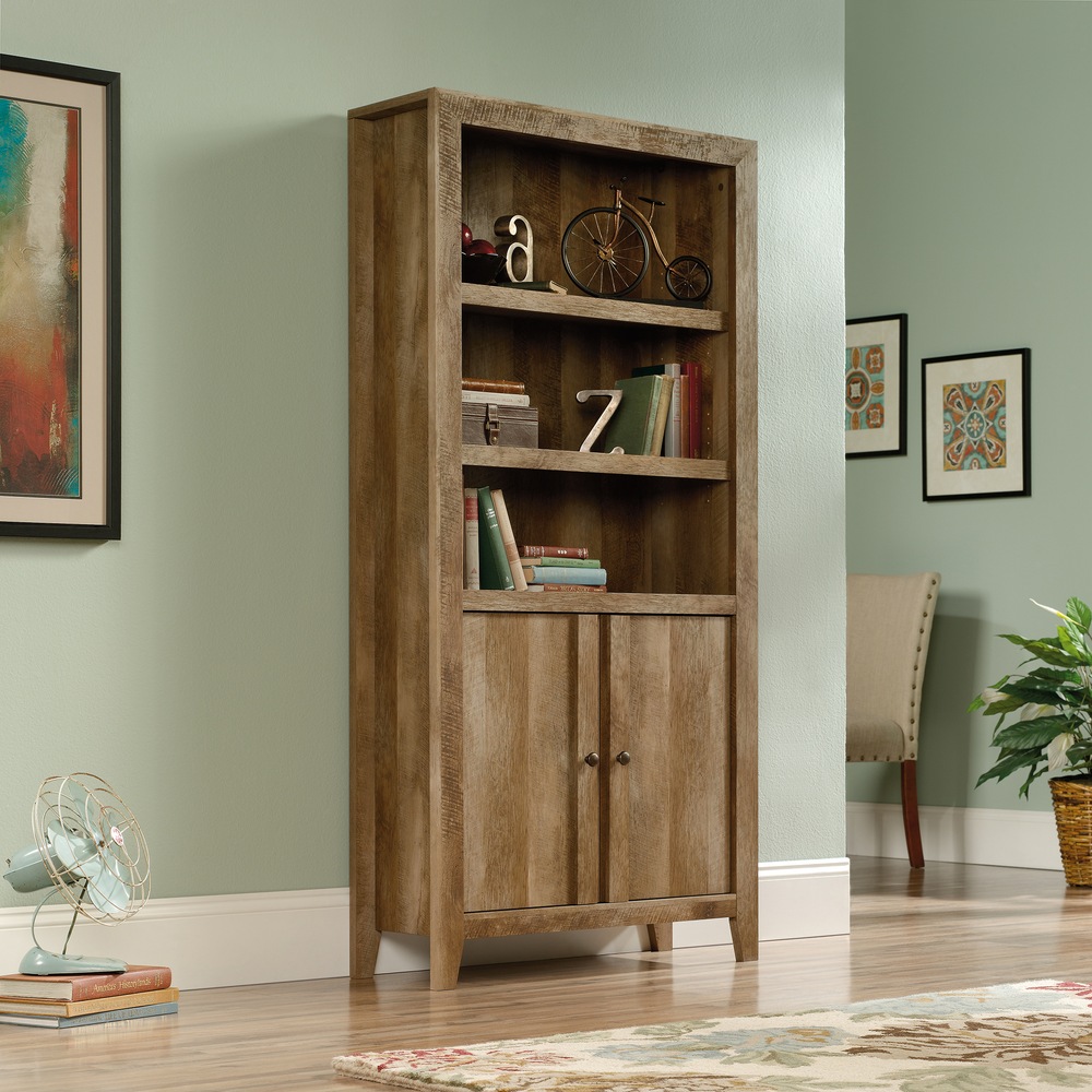 Sauder Dakota 3Tier 2Door Bookcase/Bookshelf Storage Craftsman Oak Finish Canadian Tire