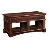 Sauder Harbor View Lift Top Storage Coffee Table, Curado Cherry Finish Front_Angled_Right