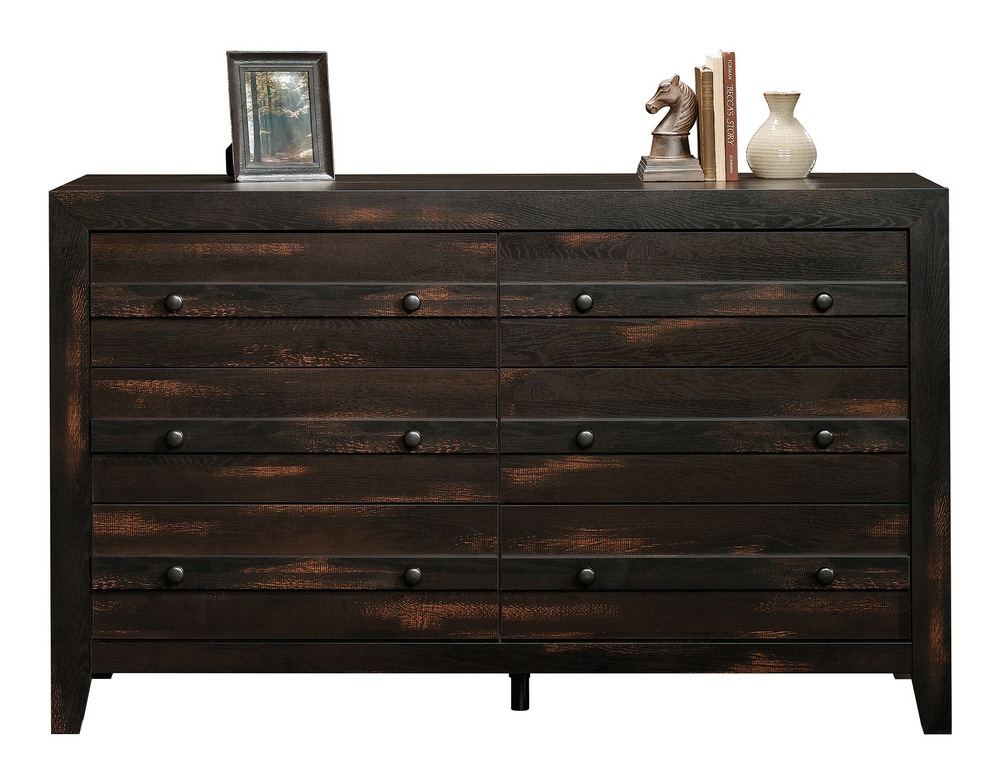 Sauder Dakota Pass 6Drawer Dresser, Char Pine Canadian Tire