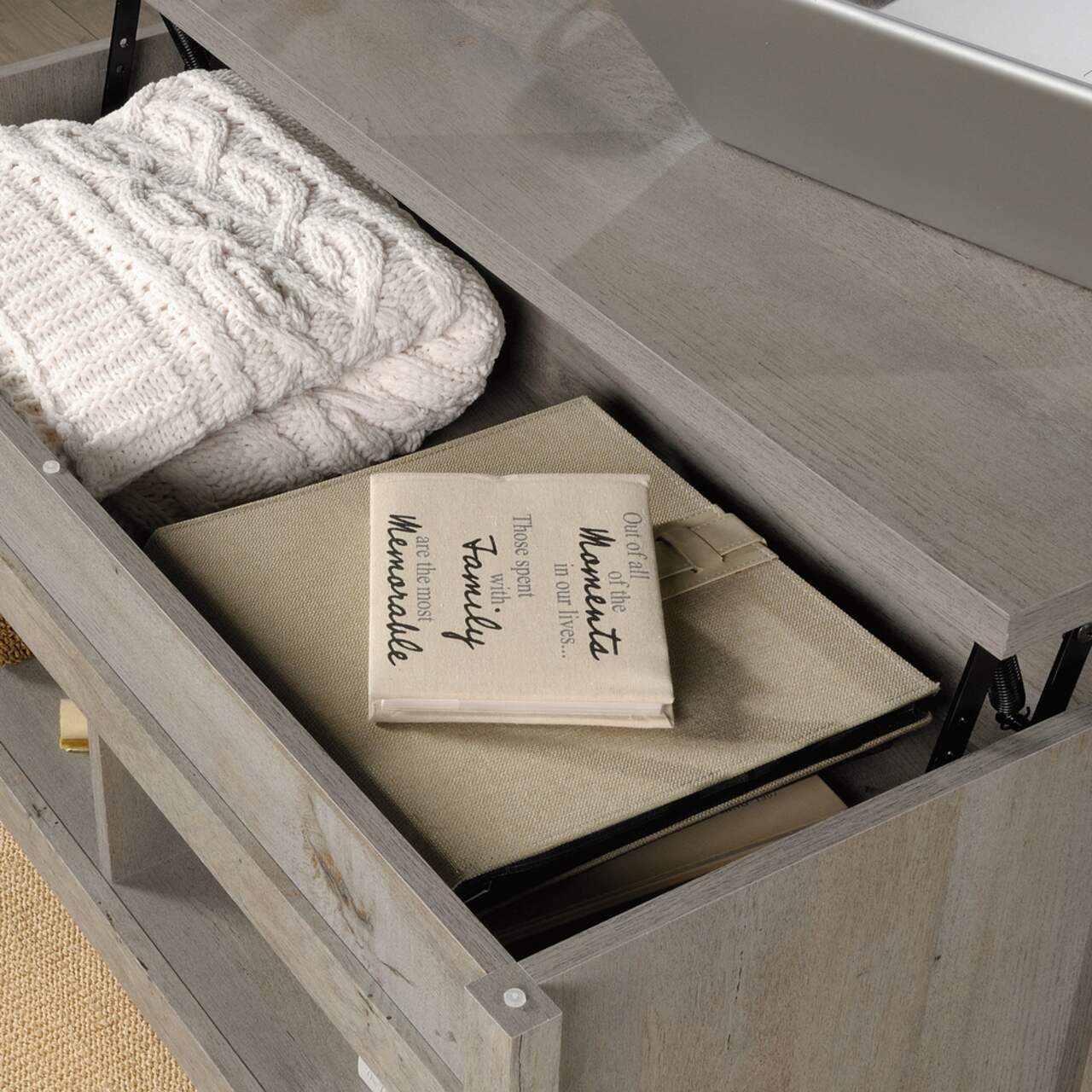 Sauder cannery bridge lift hotsell top coffee table