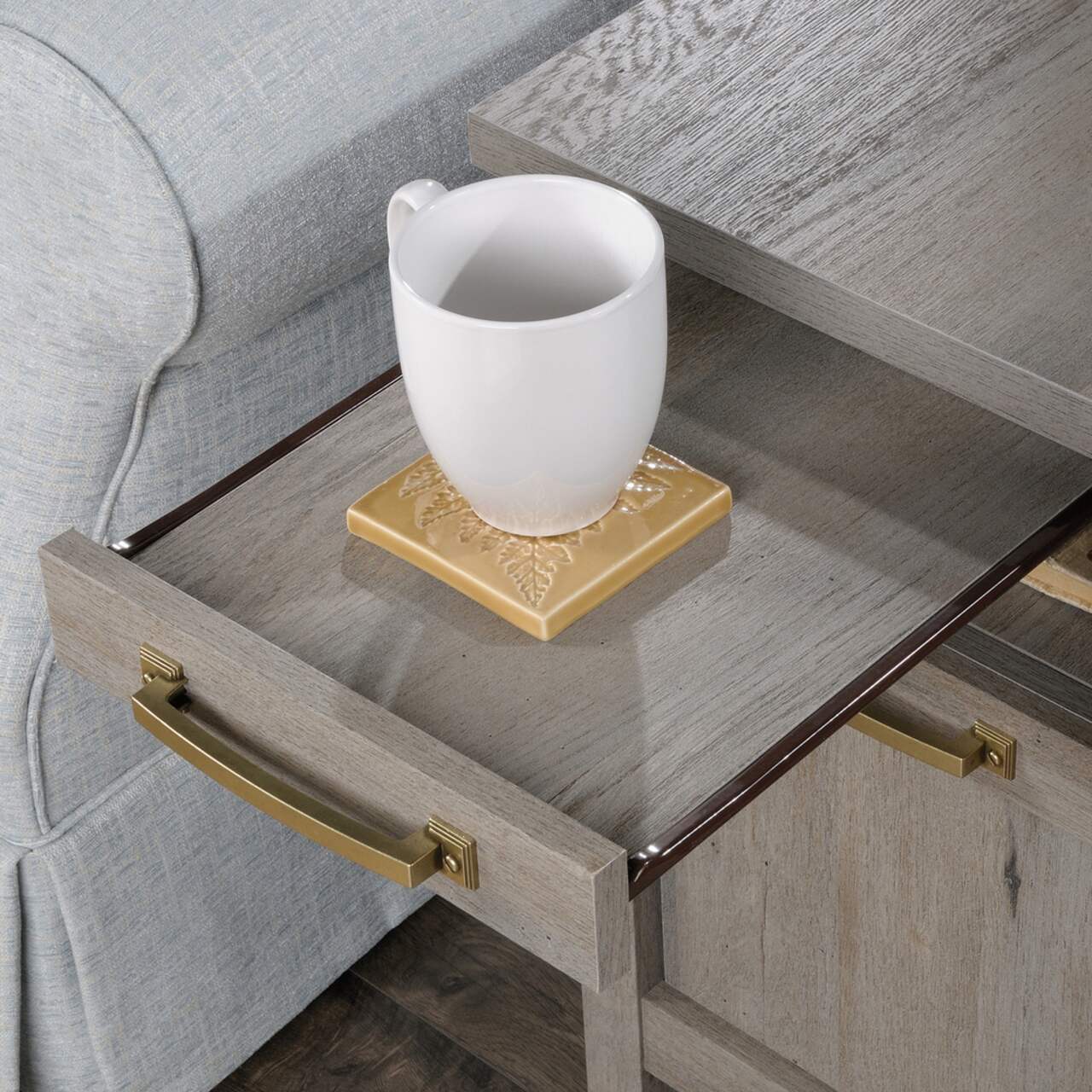 Sauder cannery cheap bridge side table