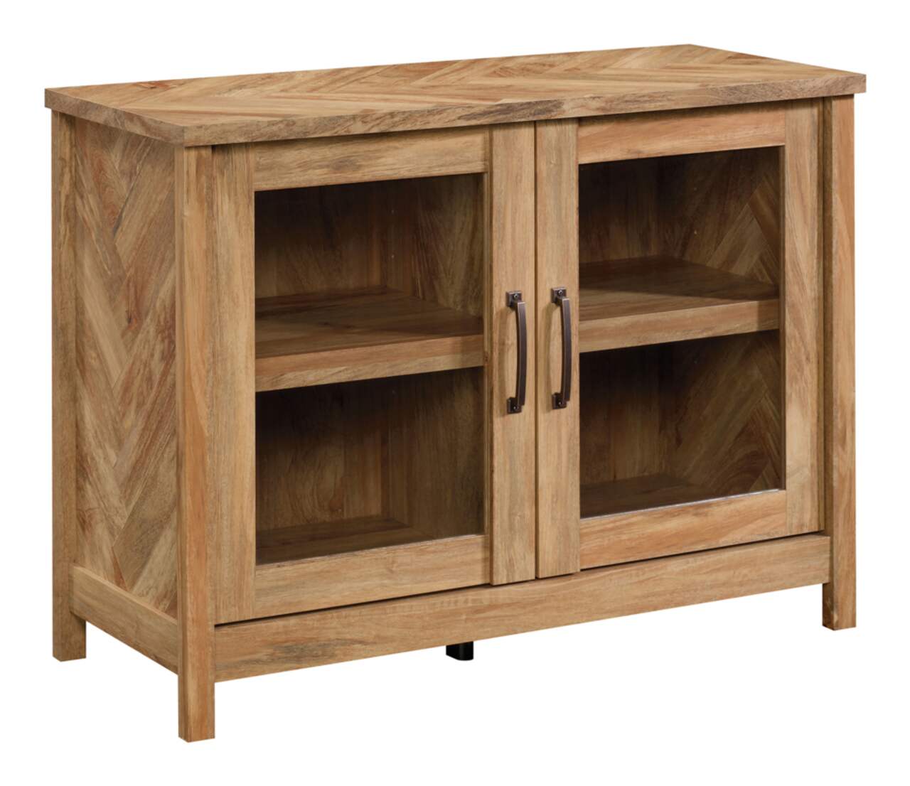 Sauder shop display cabinet