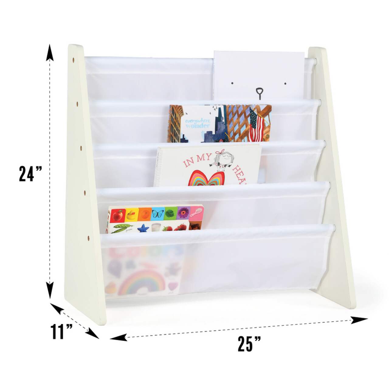 For Living 5-Bin Storage Organizer For Toys/Bedroom/Playroom