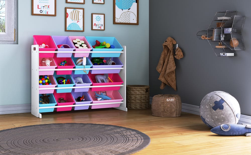 Playroom Large Toy Storage Organizer Chest for Kids & Living Room Nursery 